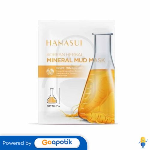 HANASUI MINERAL MUD MASK KOREAN HERBAL 7 GRAM SACHET