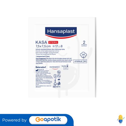 HANSAPLAST KASA STERIL 7.5 X 7.5 CM 2 PIECES SACHET