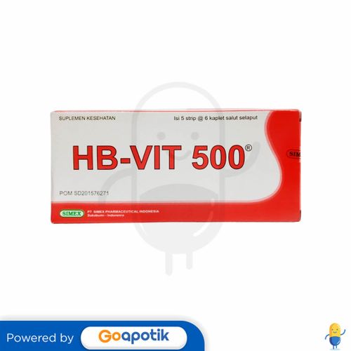 HB-VIT 500 BOX 30 KAPLET