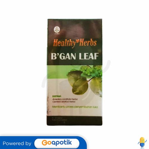 HEALTHY HERBS B'GAN LEAF BOTOL 60 KAPSUL - Kegunaan, Efek Samping ...