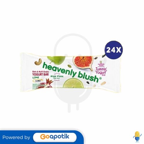 HEAVENLY BLUSH TUMMY YOGURT BAR LIME 25 GRAM TWINPACK 24 PCSPCS