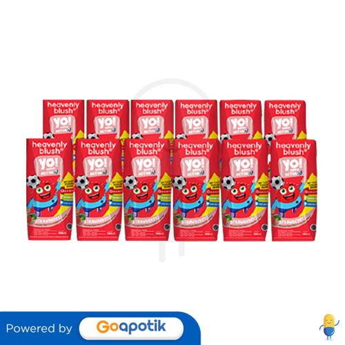 HEAVENLY BLUSH YO! KIDDO ACTIGRO STRAWBERRY BROCCOLI 180 ML PACK 12 PCS