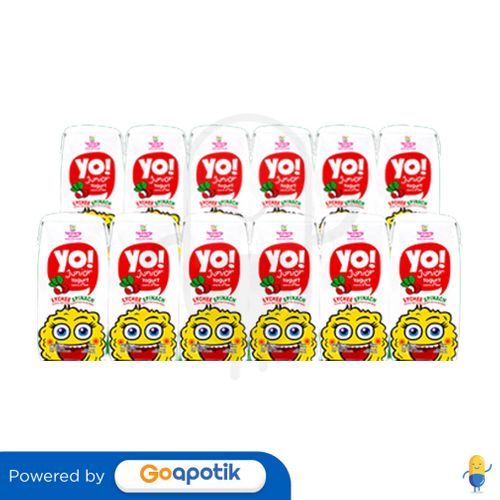HEAVENLY BLUSH YO! YOGURT FOR KIDS LYCHEE SPINACH 180 ML PACK 12 PCS