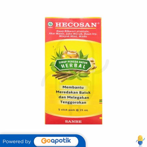 HECOSAN SIRUP 15 ML BOX 5 STICK PACK