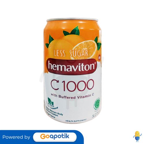 HEMAVITON C 1000 RASA ORANGE LESS SUGAR 330 ML KALENG