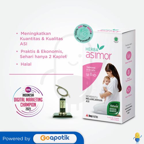 HERBA ASIMOR BOX 30 KAPLET ASI BOOSTER PELANCAR ASI