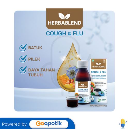 HERBABLEND COUGH & FLU 100 ML BOTOL