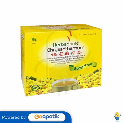 HERBADRINK CHRYSANTHEMUM SUGAR FREE 7 GRAM BOX 5 SACHET