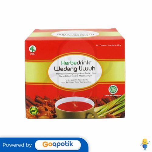 Herbadrink Wedang Uwuh 18 Gram Box 5 Sachet Kegunaan Efek Samping Dosis Dan Aturan Pakai 4185