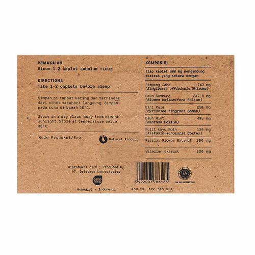 HERBANA BALANCE MADIA GOOD NIGHT BOX 10 KAPLET Kegunaan, Efek Samping