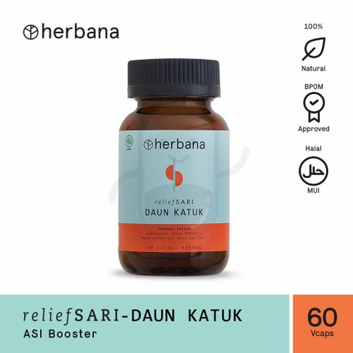 HERBANA RELIEF SARI DAUN KATUK ASI BOOSTER BOTOL 60 KAPSUL Kegunaan