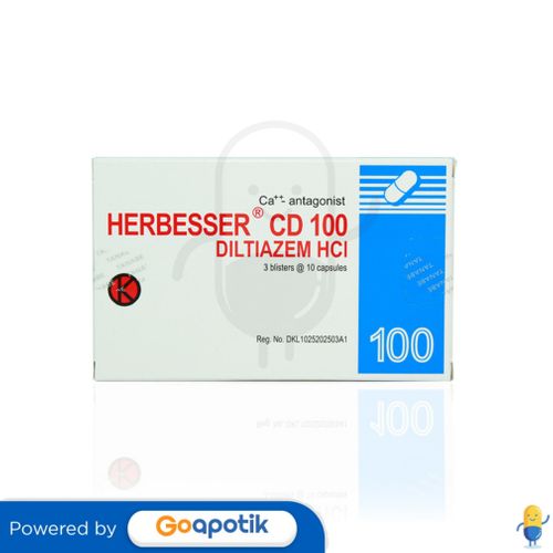 HERBESSER CD 100 MG BOX 30 TABLET