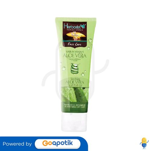 HERBORIST FACIAL WASH GEL ALOE VERA 80 GRAM TUBE