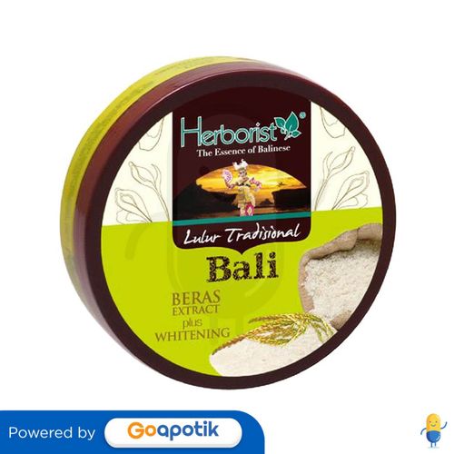 HERBORIST LULUR TRADISIONAL BALI BERAS PLUS WHITENING 100 GRAM POT