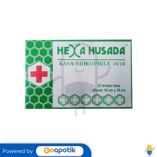 HEXA HUSADA KASA HIDROFIL 16/16 BOX 12 LEMBAR