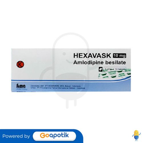 HEXAVASK 10 MG BOX 50 TABLET