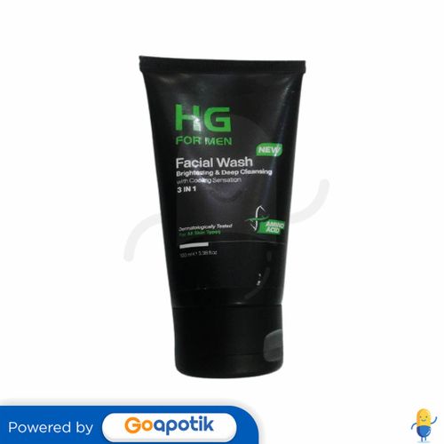 HG FOR MEN FACIAL WASH BRIGHTENING & DEEP CLEANING 100 ML TUBE