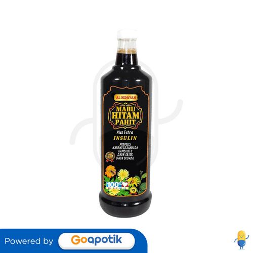 HIDAYAH MADU HITAM PAHIT 800 GRAM BOTOL