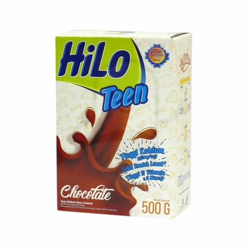 HILO TEEN SUSU BUBUK RASA COKELAT 500 GRAM BOX