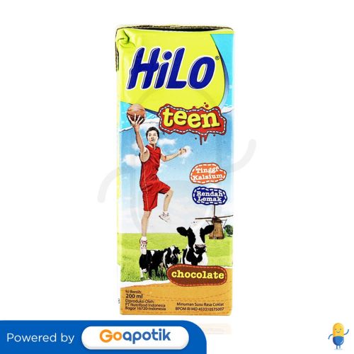 HILO TEEN SUSU UHT RASA COKLAT 200 ML