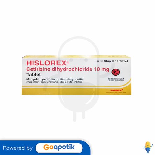 HISLOREX 10 MG BOX 30 TABLET