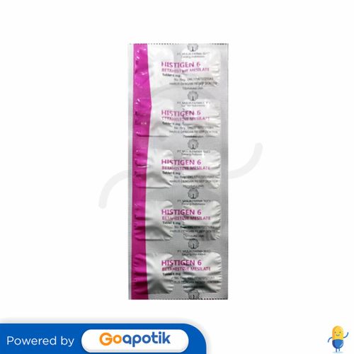 HISTIGEN 6 MG STRIP 10 TABLET