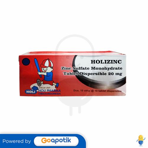 HOLIZINC 20 MG BOX 100 TABLET