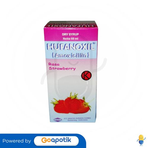 HUFANOXIL 125 MG/5 ML DRY SYRUP RASA STRAWBERRY 60 ML