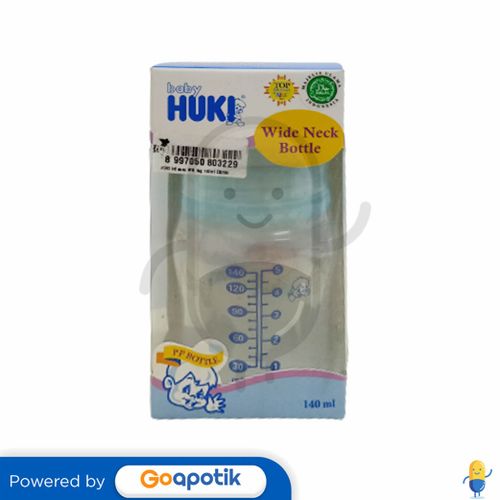 HUKI CI0294 PP WIDE NECK BOTTLE BLUE 140 ML