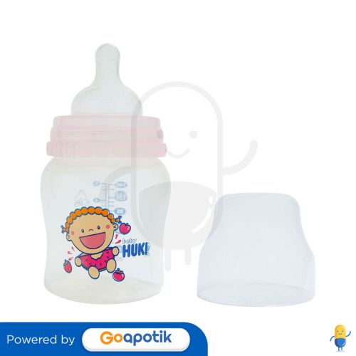 HUKI CI0294 PP WIDE NECK BOTTLE PINK 140 ML