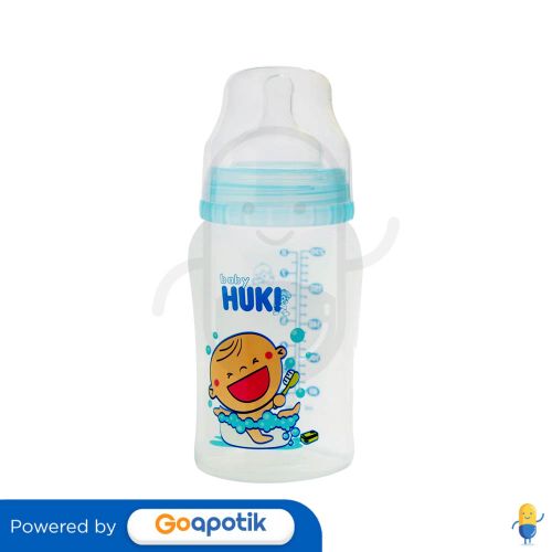 HUKI CI0295 PP WIDE NECK BOTTLE BIRU 230 ML