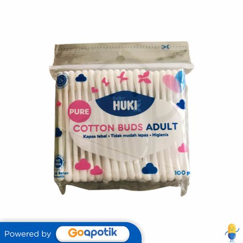 HUKI CI0010 PURE COTTON BUDS ADULT PACK 100 PCS