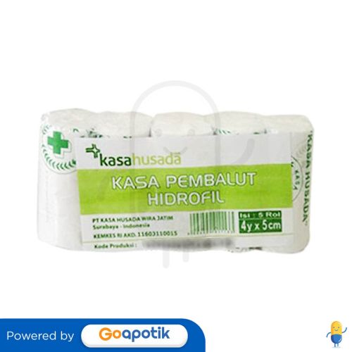 HUSADA KASA HIDROFIL 4Y X 5 CM PACK 5 ROL