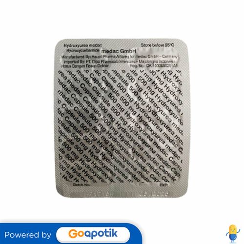 HYDROXYUREA MEDAC 500 MG STRIP 10 KAPSUL