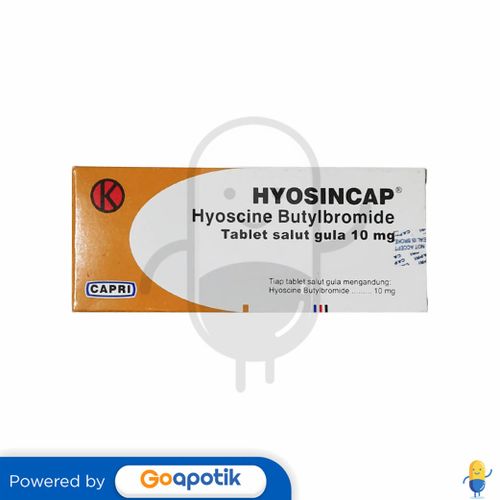 HYOSINCAP 10 MG BOX 100 TABLET SALUT GULA