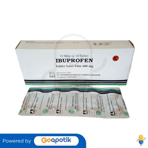 IBUPROFEN PROMEDRAHARDJO 400 MG BOX 100 TABLET