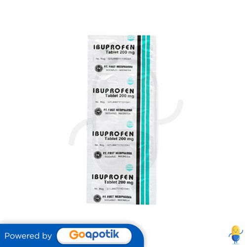 IBUPROFEN FIRST MEDIFARMA 200 MG STRIP 10 TABLET