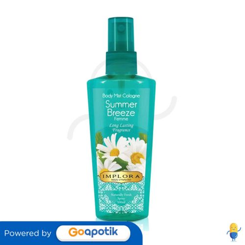 IMPLORA BODY MIST COLOGEN SUMMER BREEZE 100 ML BOTOL