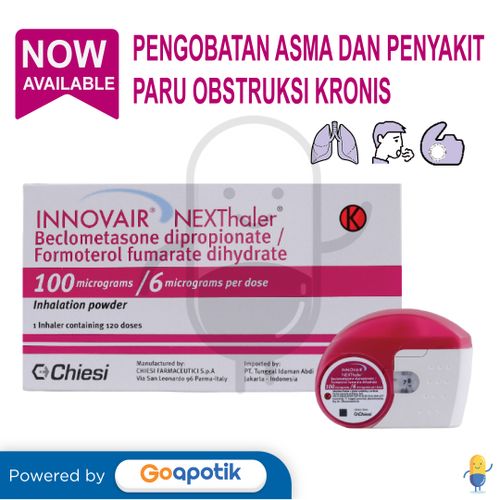 INNOVAIR NEXTHALER 100 / 6 MCG INHALER 120 DOSIS