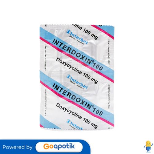 Interdoxin 100 Mg Strip 4 Kapsul Kegunaan Efek Samping Dosis Dan