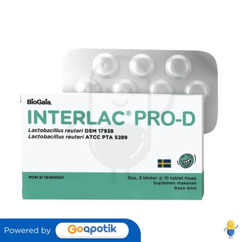 INTERLAC PRO-D BOX 30 TABLET