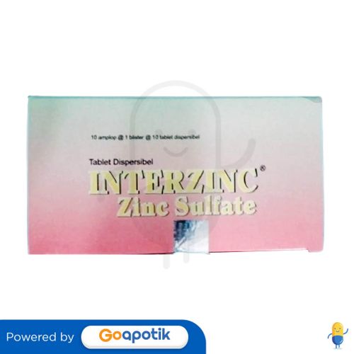 INTERZINC 20 MG BOX 100 TABLET