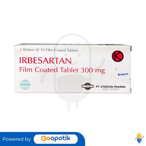 IRBESARTAN ETERCON 300 MG BOX 20 TABLET