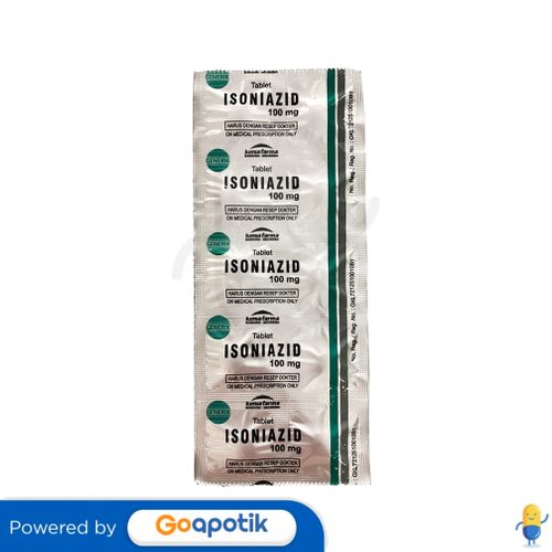 ISONIAZID KIMIA FARMA 100 MG STRIP 10 TABLET Kegunaan, Efek Samping