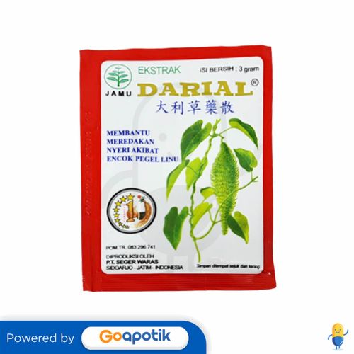 JAMU EKSTRAK DARIAL SERBUK 3 GRAM SACHET