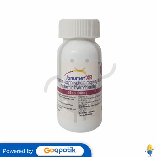 JANUMET XR 50/1000 MG BOTOL 28 TABLET