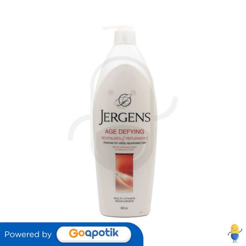 JERGENS AGE DEFYING MULTIVITAMIN MOISTURIZER 650 ML BOTOL Kegunaan