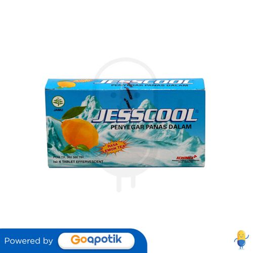 JESSCOOL LEMON TEA BOX 6 TABLET EFFERVESCENT