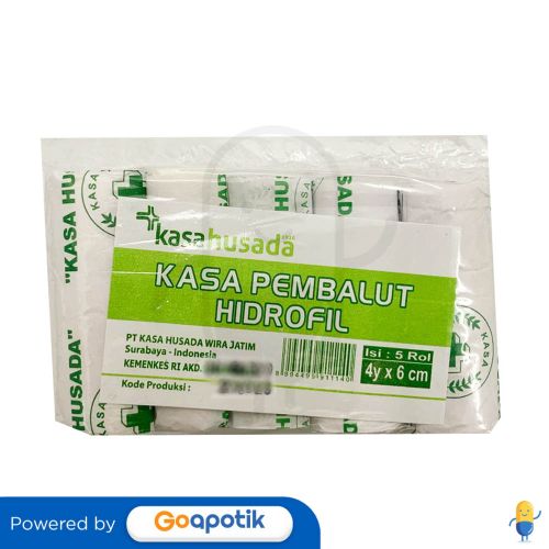 KASAHUSADA KASA PEMBALUT HIDROFIL 6 CM X 4 Y PACK 5 ROLL