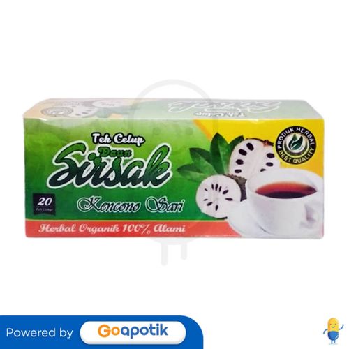 KENCONO SARI TEH CELUP DAUN SIRSAK BOX 20 TEA BAG